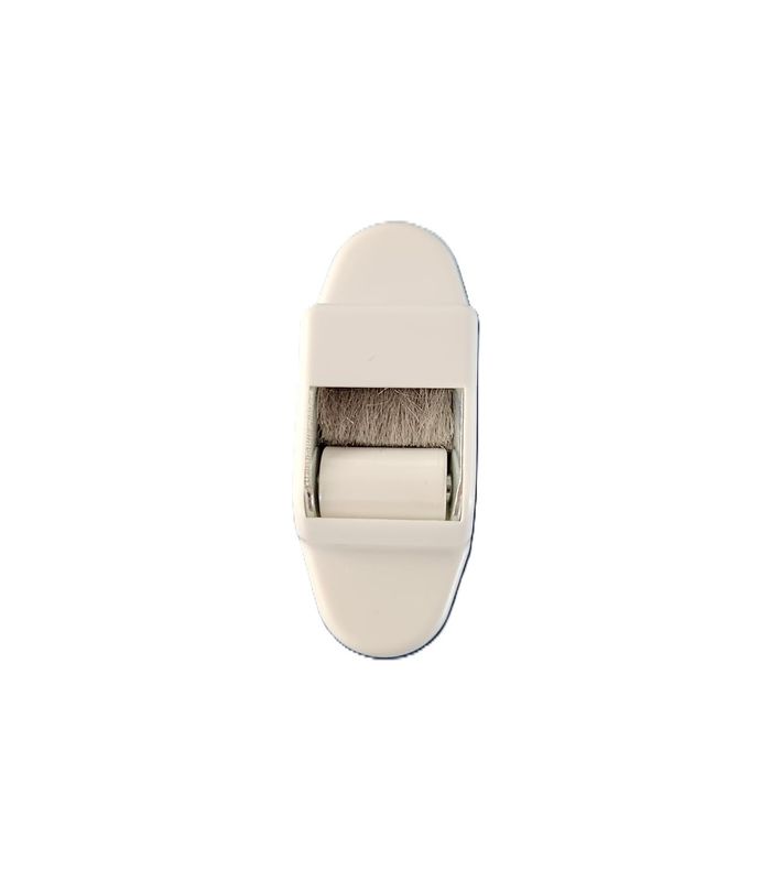 Mini Leitrolle mit Bürste weiß Kunststoff weiß