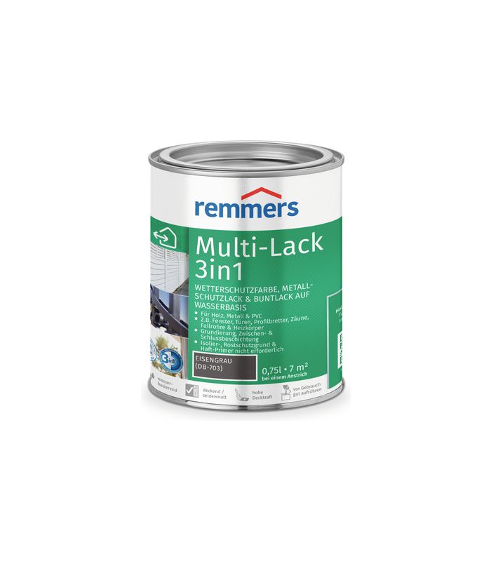 MULTI-LACK 3in1 EISENGRAU (DB-703) 0,75 ltr.