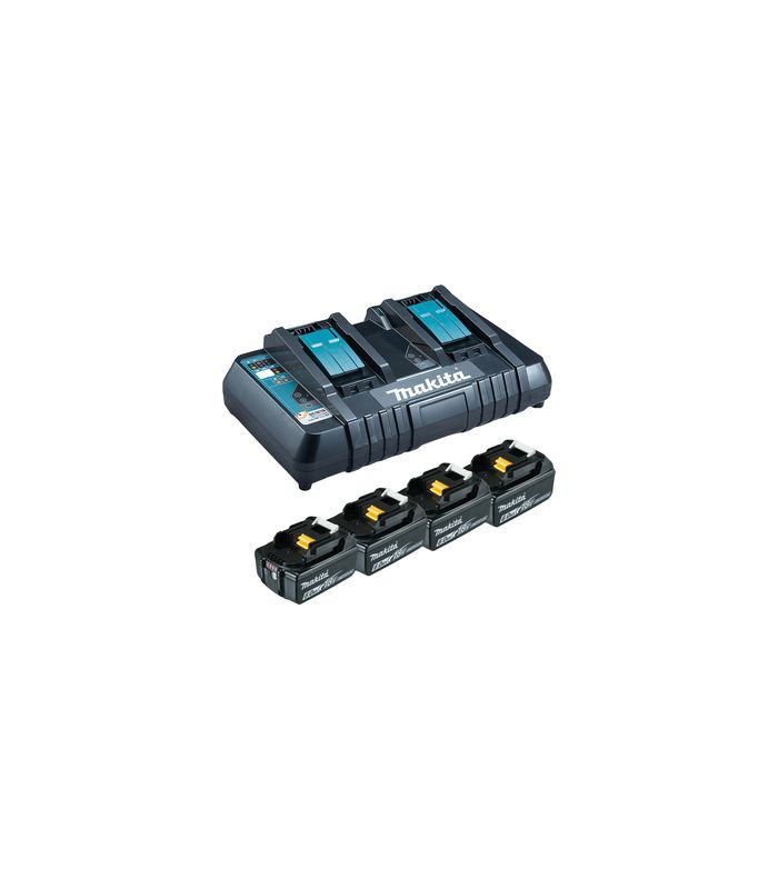 Power Source Kit Li 18,0V 6Ah inkl. Doppelladegerät & 4 Akkus im Kar.