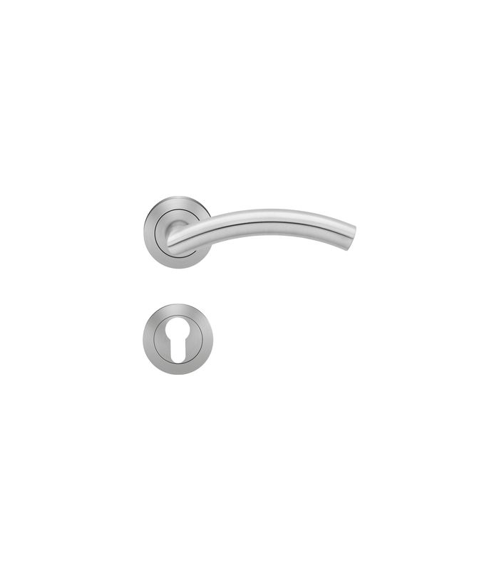 Drücker-Rosettengarnitur Korsika ER/FS 30 PZ FS 9mm Edelstahl matt TS 38-48mm