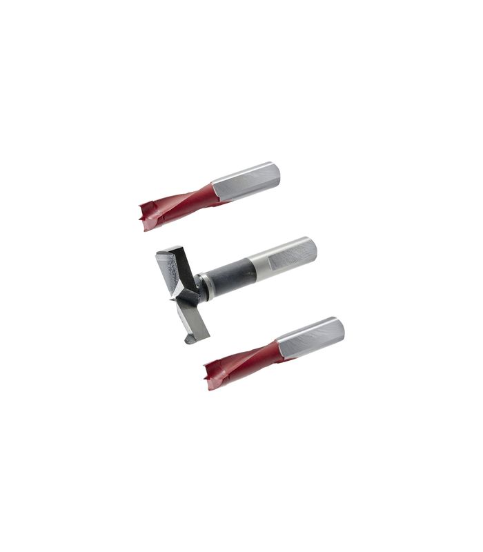 Bohrersatz Scharnier für BlueMax Mini Typ 3, BlueMax Mini Typ 2 / 6 (1 x ø 35 mm rechts, 2 x ø 10 mm links)