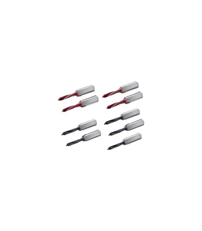 Bohrersatz für Wechselbohrgetriebe, 9 Spindeln für BlueMax Mini Modular Plus, BlueMax Mini Modular (5 x ø 5 mm rechts, 4 x ø 5 mm links)