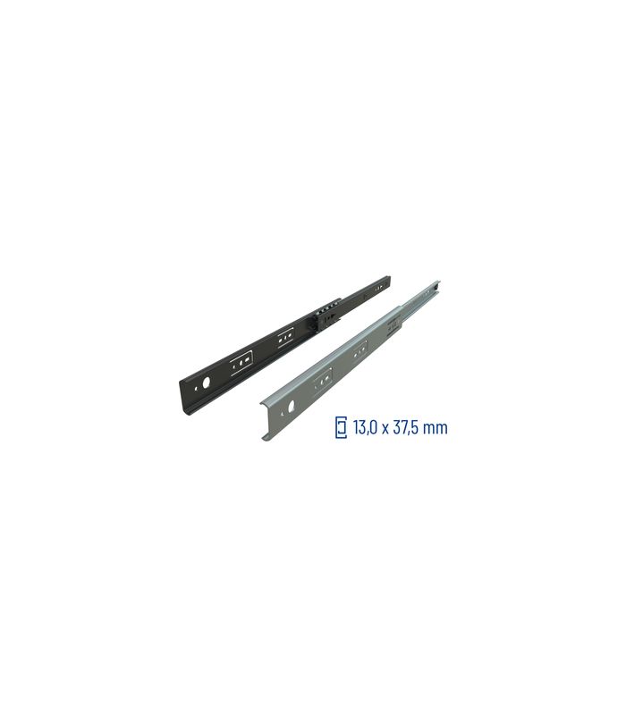 Teilauszug 012 37 kg/Pr Länge 650 mm Zuhaltung, Air Motion