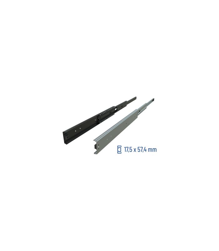 Überauszug 038 86 kg/Pr Länge 700 mm Zuhaltung, Aushalterung, Air Motion