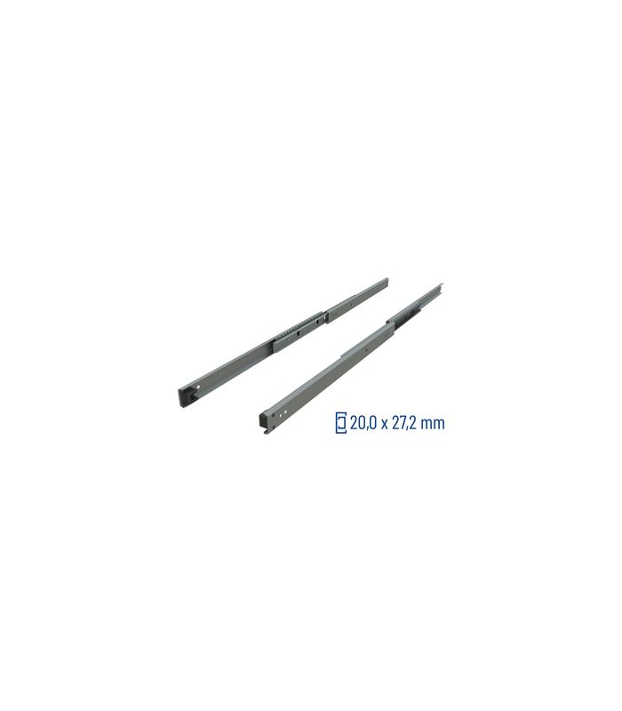 Überauszug 040 30 kg/Pr Länge 550 mm Edelstahl 1.4301, bis 200°C, Air Motion