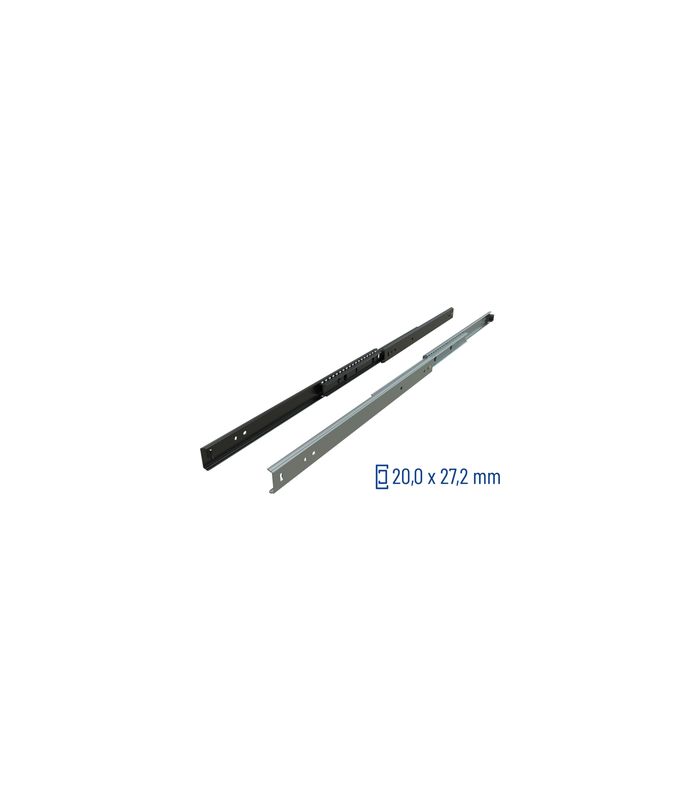 Vollauszug 040 22 kg/Pr Länge 500 mm Zuhaltung, Air Motion