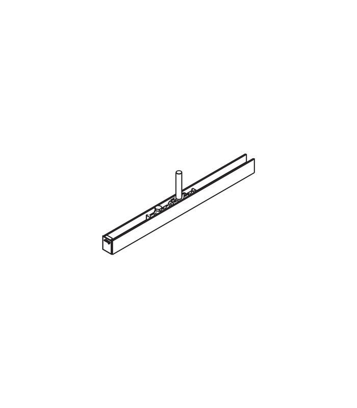 Tragprofil 410mm mit Aufhängeschlitten und M12-Schraube