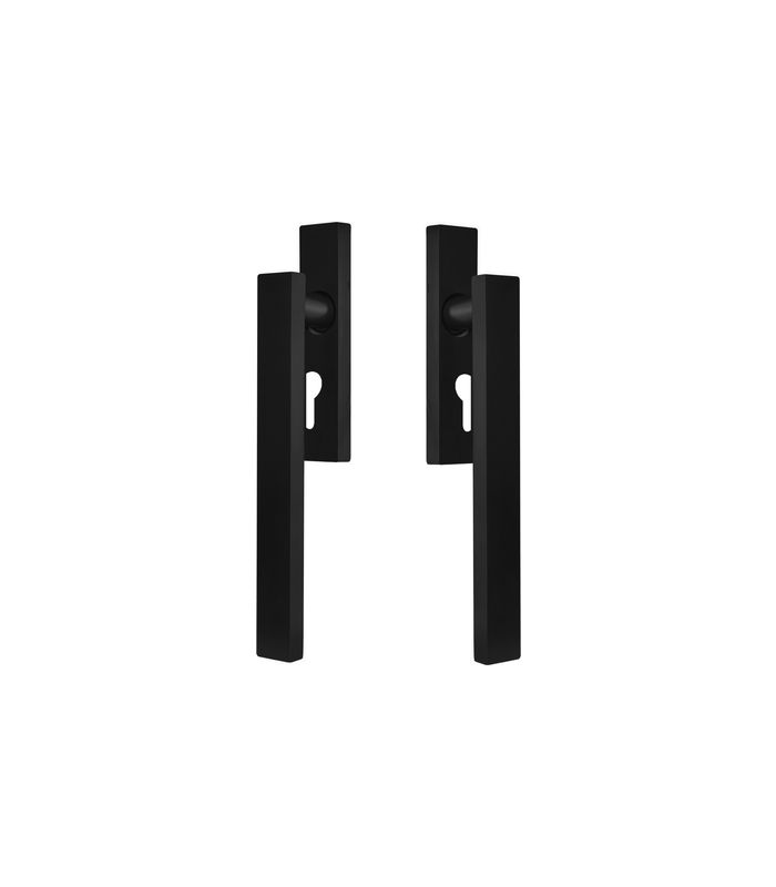 Hebeschiebetürgriffset EHSSET52Q DD gelocht Kosmos schwarz 9/10mm