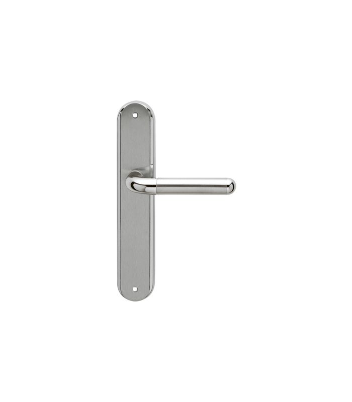 Langschildgarnitur Lignano Steel RL35 UN Ungelocht Chrom/Nickelmatt TS 30-55mm