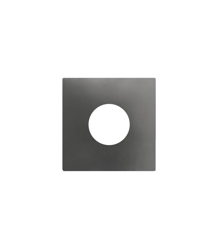 Knopfrosette EZ180Q K Ø 55 mm Titan grau PlanDesign