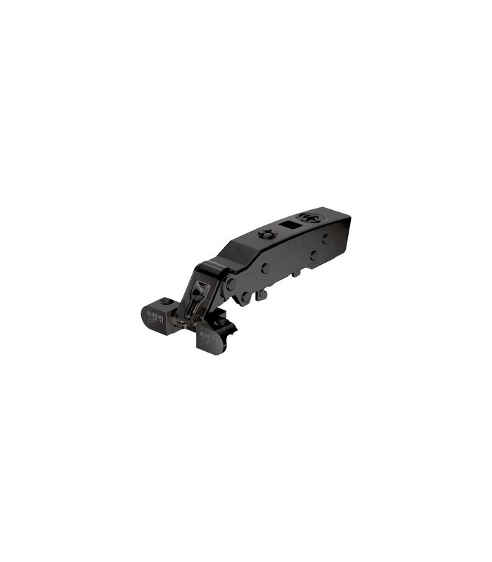 Sensys Alurahmenscharnier mit integrierter Dämpfung (Sensys 8638i), in obsidianschwarz, vorliegend, Öffnungswinkel 95°, zum Anschrauben (-)