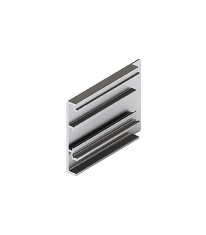 Blendenendstück B, rechts, 53 mm Aluminium, eloxiert