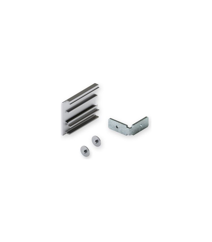 Blendenendstück-Set Junior 80/100 B links, 53 mm, eloxiert