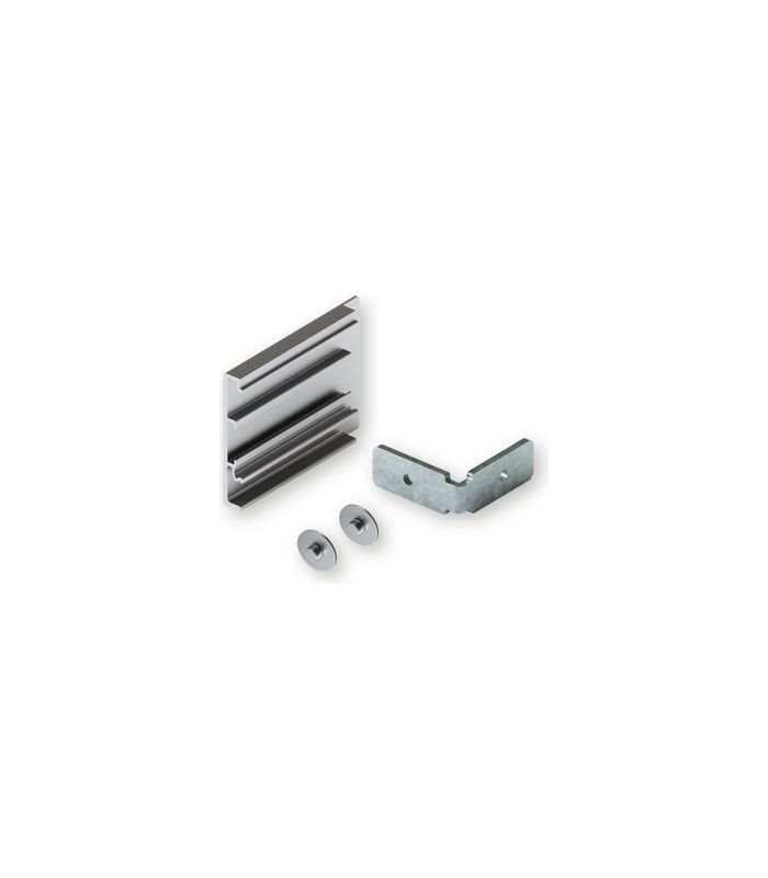 Blendenendstück-Set Junior 80/100 B rechts, 53 mm, eloxiert