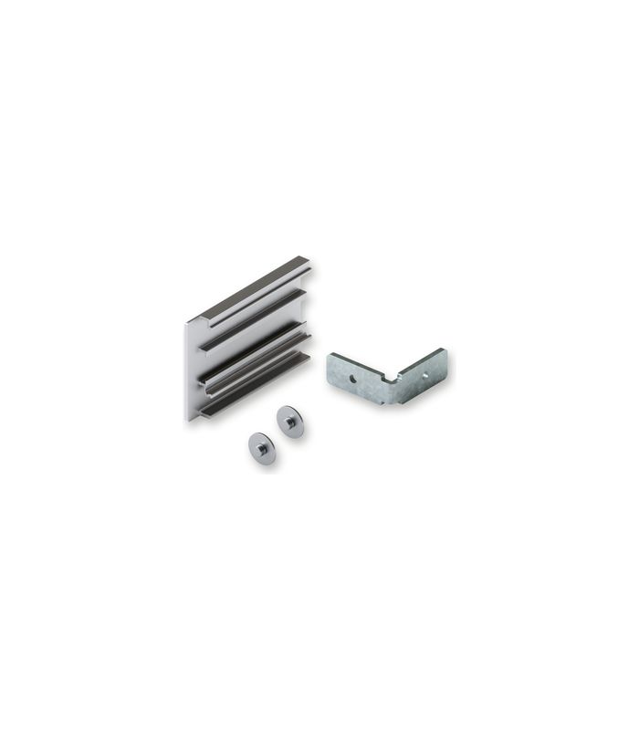 Blendenendstück-Set Junior 80/100 B links, 60 mm, eloxiert