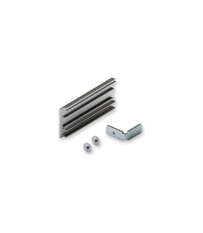 Junior Blendenendstück-Set 95 mm links LM eloxiert