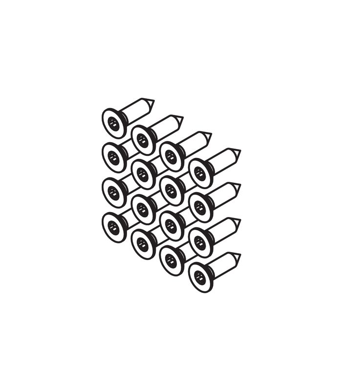 Senkkopfschrauben, 4.5x20 mm verzinkt Set à 16 Stück