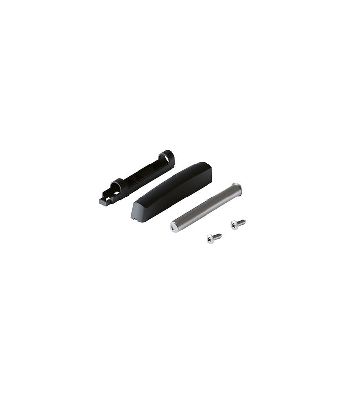 Push-to-open mit Adapterplatte Kunststoff schwarz