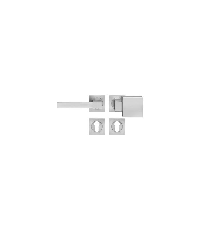 Wechsel-Rosettengarnitur Portland ER47Q PZ Edelstahl matt links TS 39-48mm
