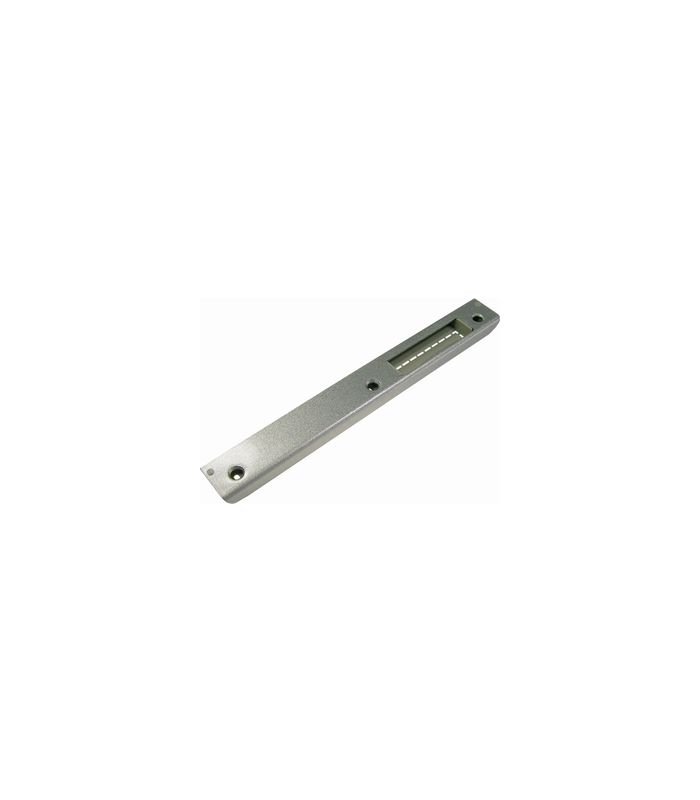 Schliessblech 6866.LS-SI silberfarben für Glastür DIN Links 20 x 8 x 170 mm