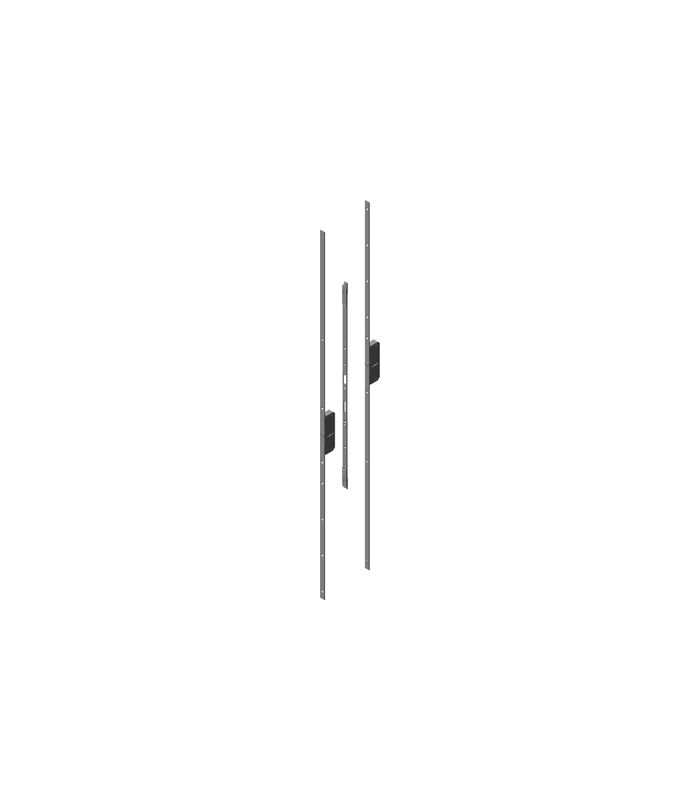 Stulpgarnitur für Reparaturverschluss 20 mm Edelstahl, kantig, 72 mm