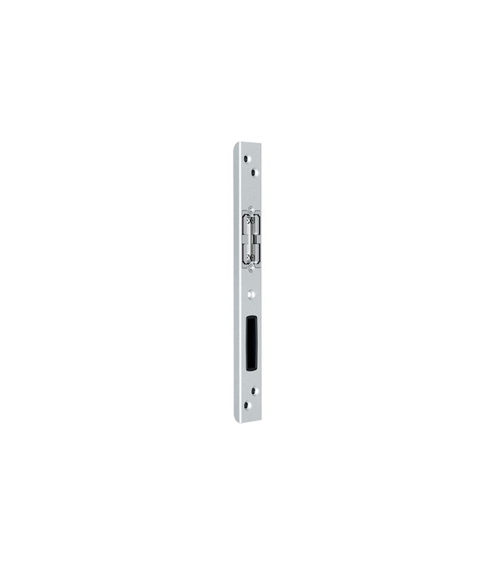 Schließplatte Fallenriegel U30x8x252 Achse 15mm LS/RS Falzluft 4mm Silver