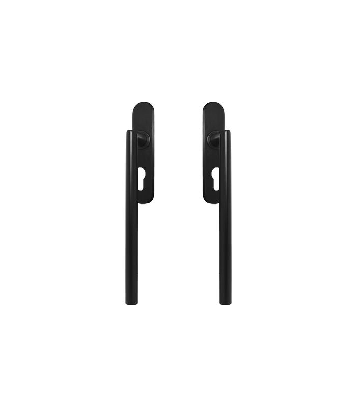 Hebeschiebetürgriffset EHSSET28 DD PZ gelocht Kosmos schwarz 9/10mm