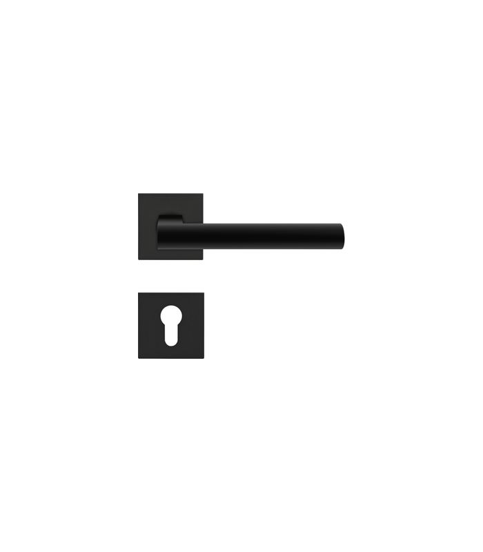 Drücker-Rosettengarnitur Madeira EPL45Q PZ Kosmos schwarz TS 38-47mm PlanDesign