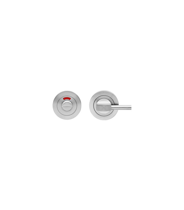 Badverriegelung EZ1334 BAD rot/weiß 8mm Stift Ring kantig Edelstahl matt
