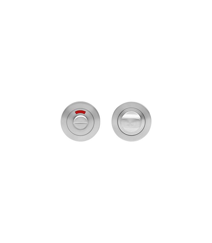 Badverriegelung EZ1333 BAD rot/weiß 8mm Stift Ring kantig Edelstahl matt