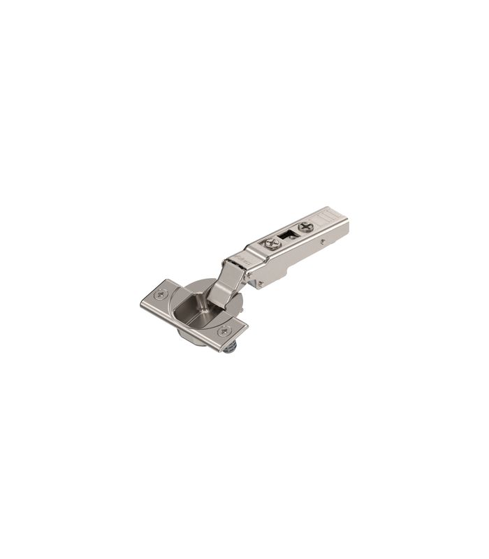 CLIP top Standardscharnier 110° Spezial, Eckanschlag, Topf: Einpressen, vernickelt