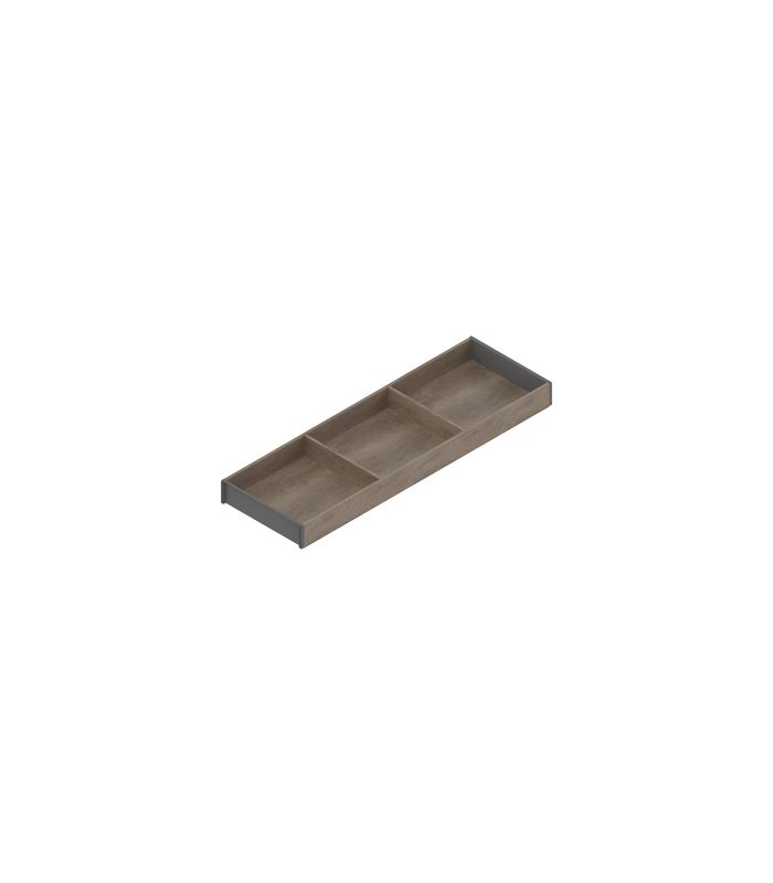 AMBIA-LINE Rahmen, für LEGRABOX/MERIVOBOX Schubkasten, Holzdesign, NL=650 mm, Breite=200 mm, Nebr.Eiche/oriongrau