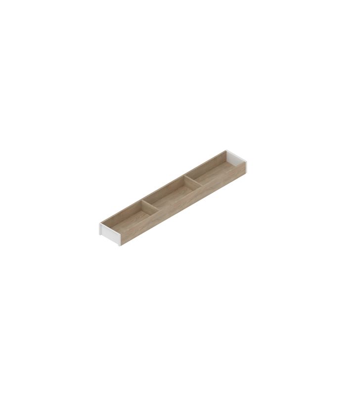 AMBIA-LINE Rahmen, für LEGRABOX/MERIVOBOX Schubkasten, Holzdesign, NL=650 mm, Breite=100 mm, Bard.Eiche/seidenwei