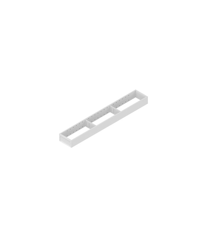 AMBIA-LINE Rahmen, für LEGRABOX/MERIVOBOX Schubkasten, Stahl, NL=650 mm, Breite=100 mm, seidenweiss matt