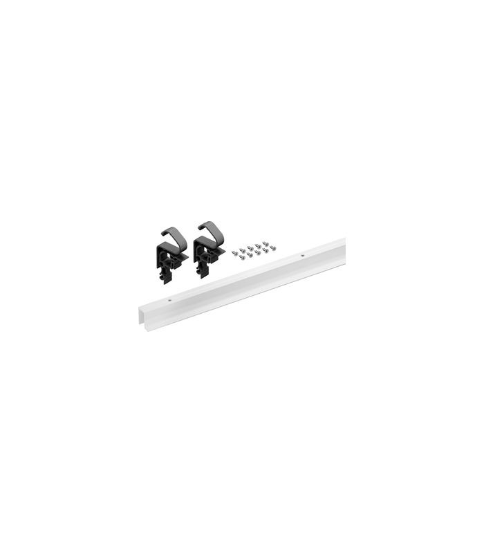 WingLine L, Profilset ohne untere Führung, 2400 mm, pulverbeschichtet weiß