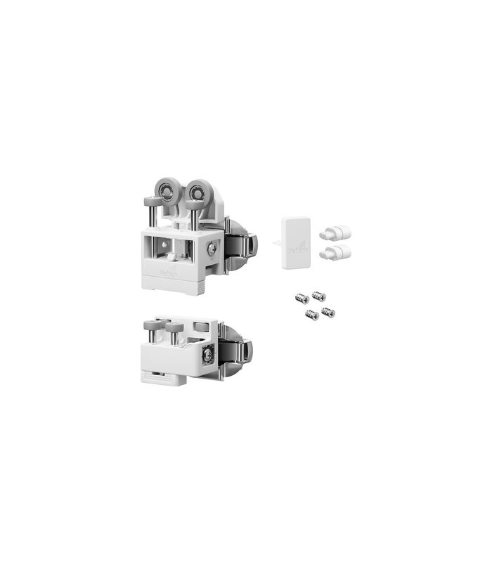 Falttürbeschläge-Set,rs,ohne SA,mittel WingLine L,2-flg.,max.12kg,w