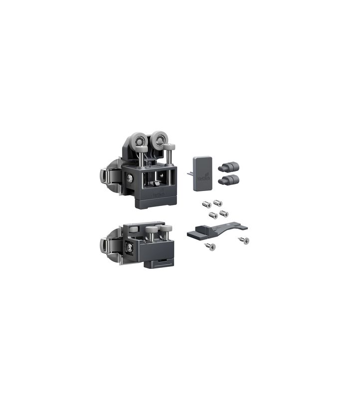 Falttürbeschläge-Set,ls,mit SA,mittel WingLine L,2-flg.,max.12kg,anthrazit