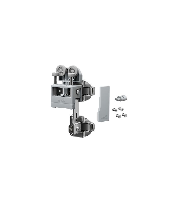 Falttürbeschläge-Set,rs,ohne SA,leicht WingLine L,2-flg.,max.12kg,gr