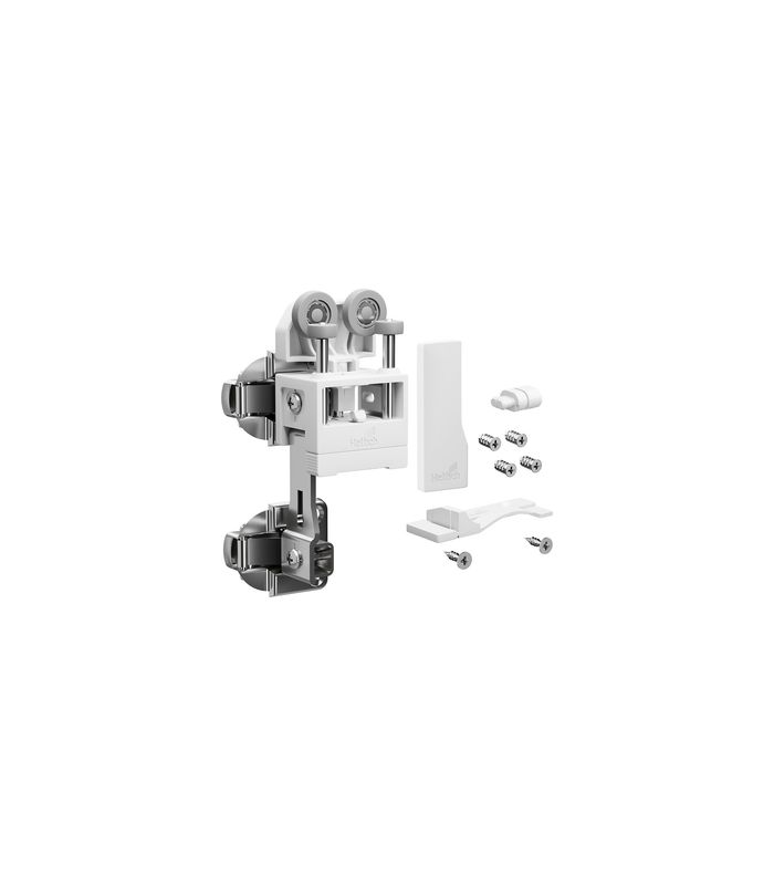 Falttürbeschläge-Set,ls,mit SA,leicht WingLine L,2-flg.,max.12kg,w