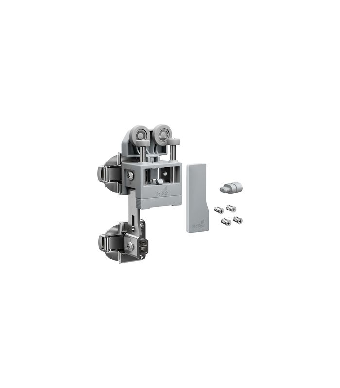 Falttürbeschläge-Set,ls,ohne SA,leicht WingLine L,2-flg.,max.12kg,gr