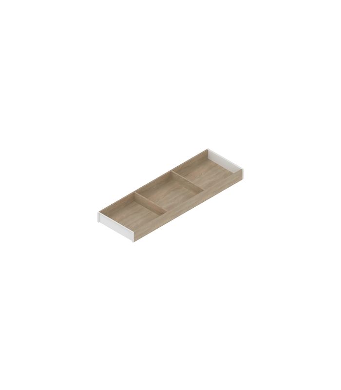 AMBIA-LINE Rahmen, für LEGRABOX/MERIVOBOX Schubkasten, Holzdesign, NL=650 mm, Breite=200 mm, Bard.Eiche/seidenwei