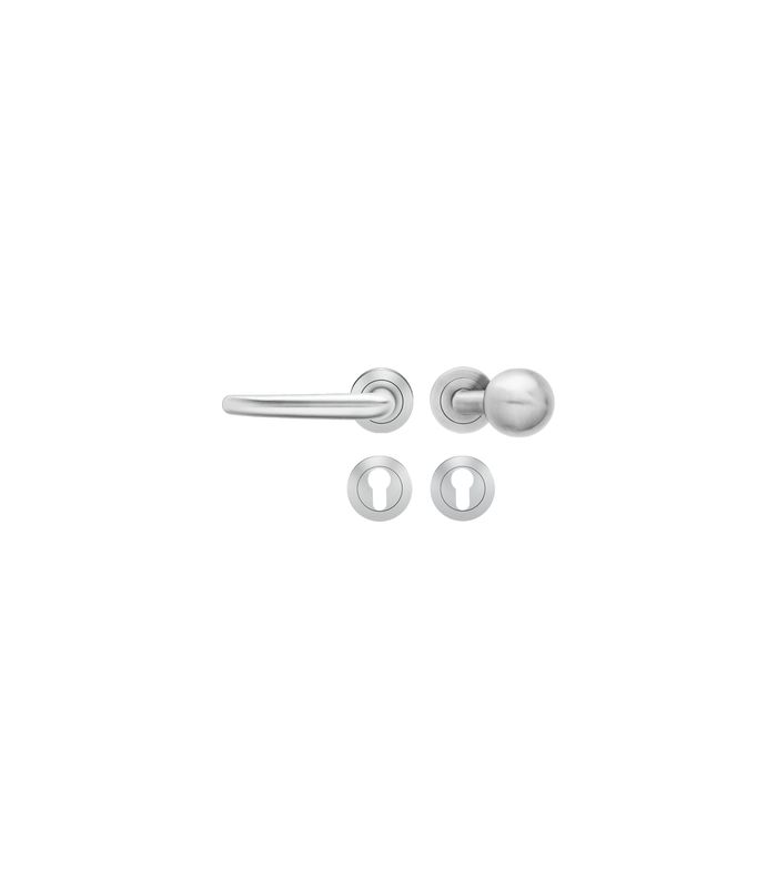 Wechselgarnitur Elba ER22-WG links Edelstahl matt TS 38-48mm
