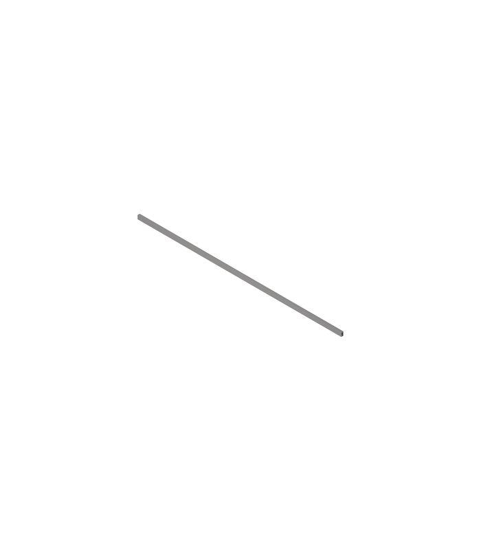 MERIVOBOX Querreling, bis KB=1200 mm, Länge=1059 mm, zum Ablängen, indiumgrau matt