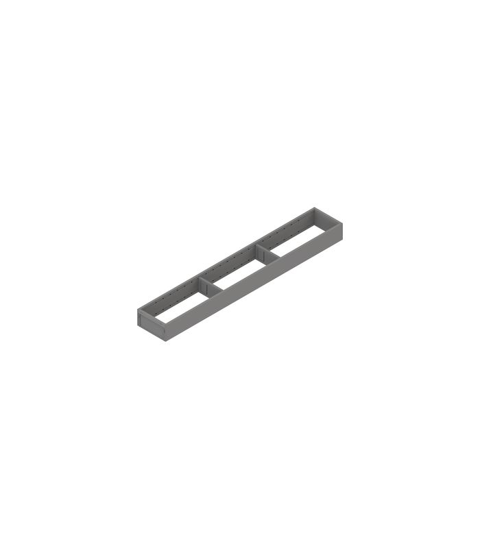 AMBIA-LINE Rahmen, für MERIVOBOX Schubkasten, Stahl, NL=650 mm, Breite=100 mm, indiumgrau matt