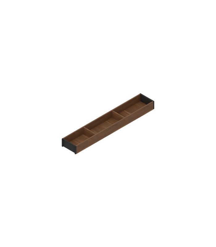AMBIA-LINE Rahmen, für LEGRABOX/MERIVOBOX Schubkasten, Holzdesign, NL=600 mm, Breite=100 mm, Tenn.Nuss/carbonschw