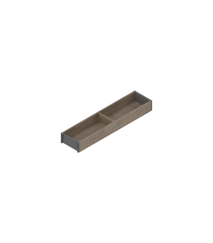 AMBIA-LINE Rahmen, für LEGRABOX/MERIVOBOX Schubkasten, Holzdesign, NL=450 mm, Breite=100 mm, Nebr.Eiche/oriongrau