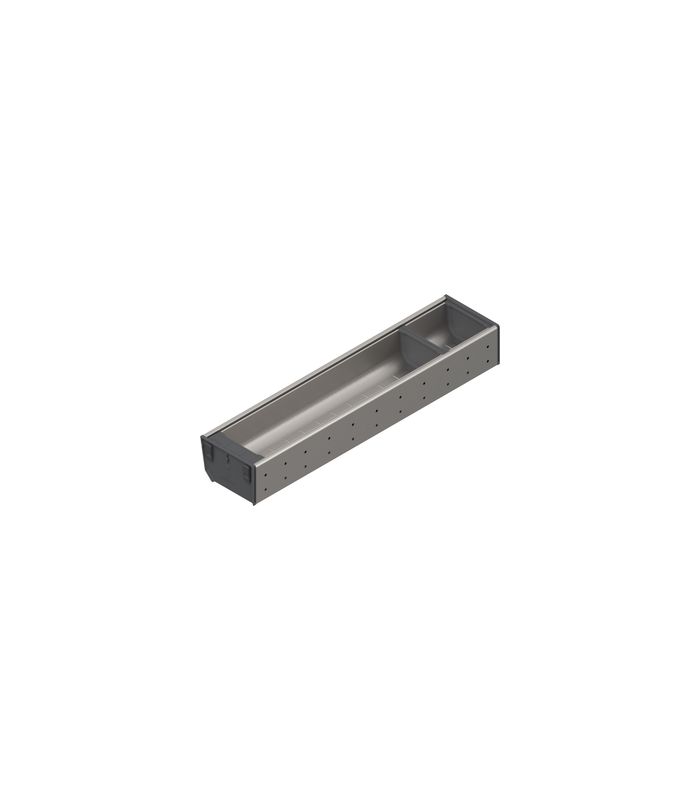 ORGA-LINE Schalen-Set (teilausfüllend), für TANDEMBOX Schubkasten, NL=500 mm, KB=275 mm, Breite=103 mm, inox-gebü/staubgr