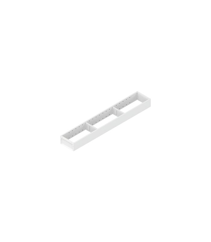 AMBIA-LINE Rahmen, für LEGRABOX/MERIVOBOX Schubkasten, Stahl, NL=600 mm, Breite=100 mm, seidenweiss matt