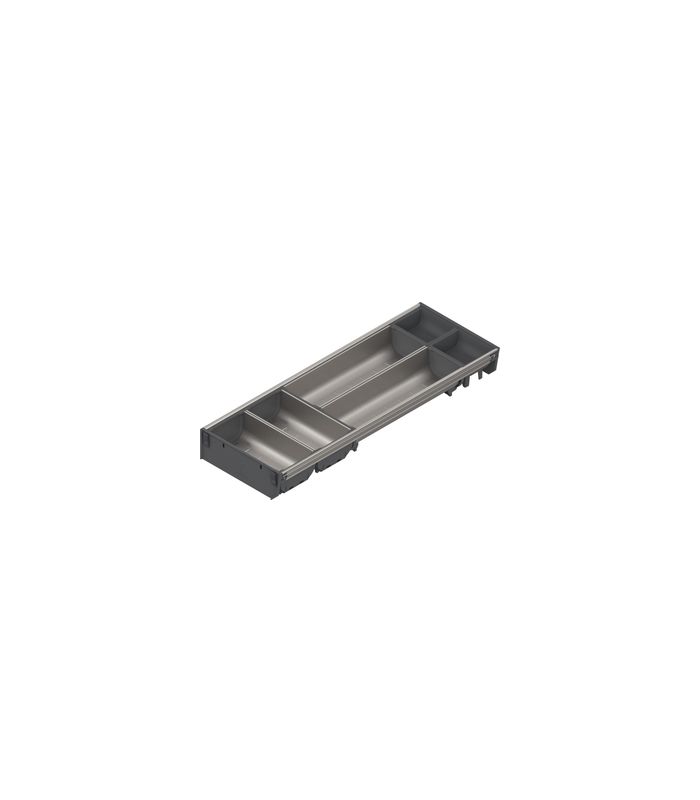 ORGA-LINE Schalen-Set (teilausfüllend), für TANDEMBOX Schubkasten, NL=550 mm, KB=300 mm, Breite=192 mm, inox-gebü/staubgr