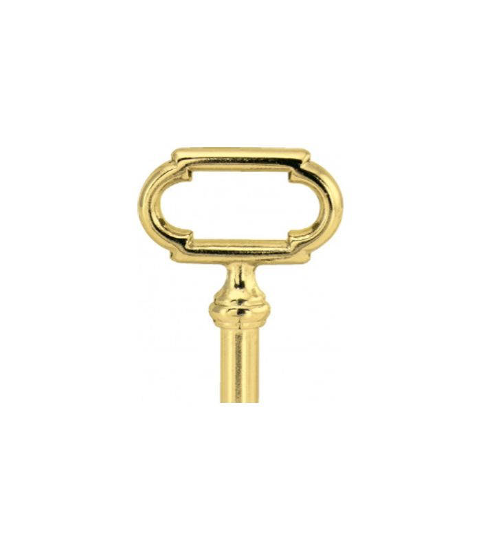 Möbel Schlüssel Messing poliert 320 3-Zuh. 8 X 8 Nutzlänge 40 mm Schließung 5